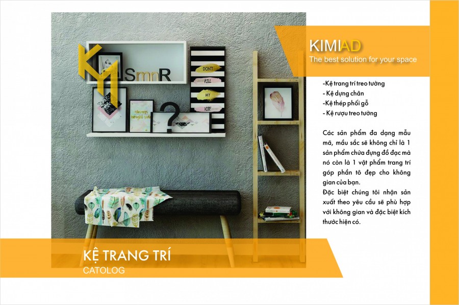 Kệ sách, kệ trang trí P01 (Cover)