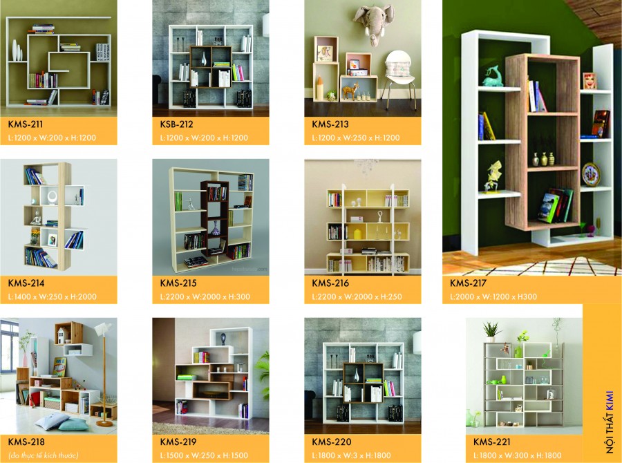 Kệ sách, kệ trang trí P10